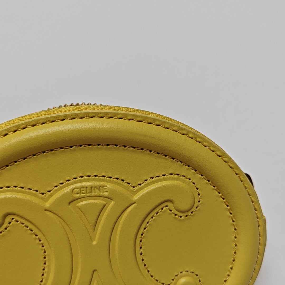 TRIOMPHE Mini Calfskin Yellow