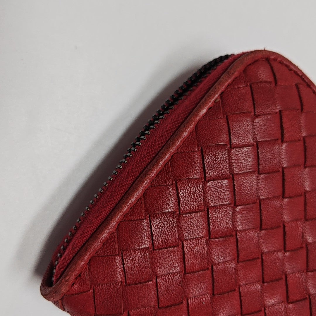 Calfskin Wallet Red