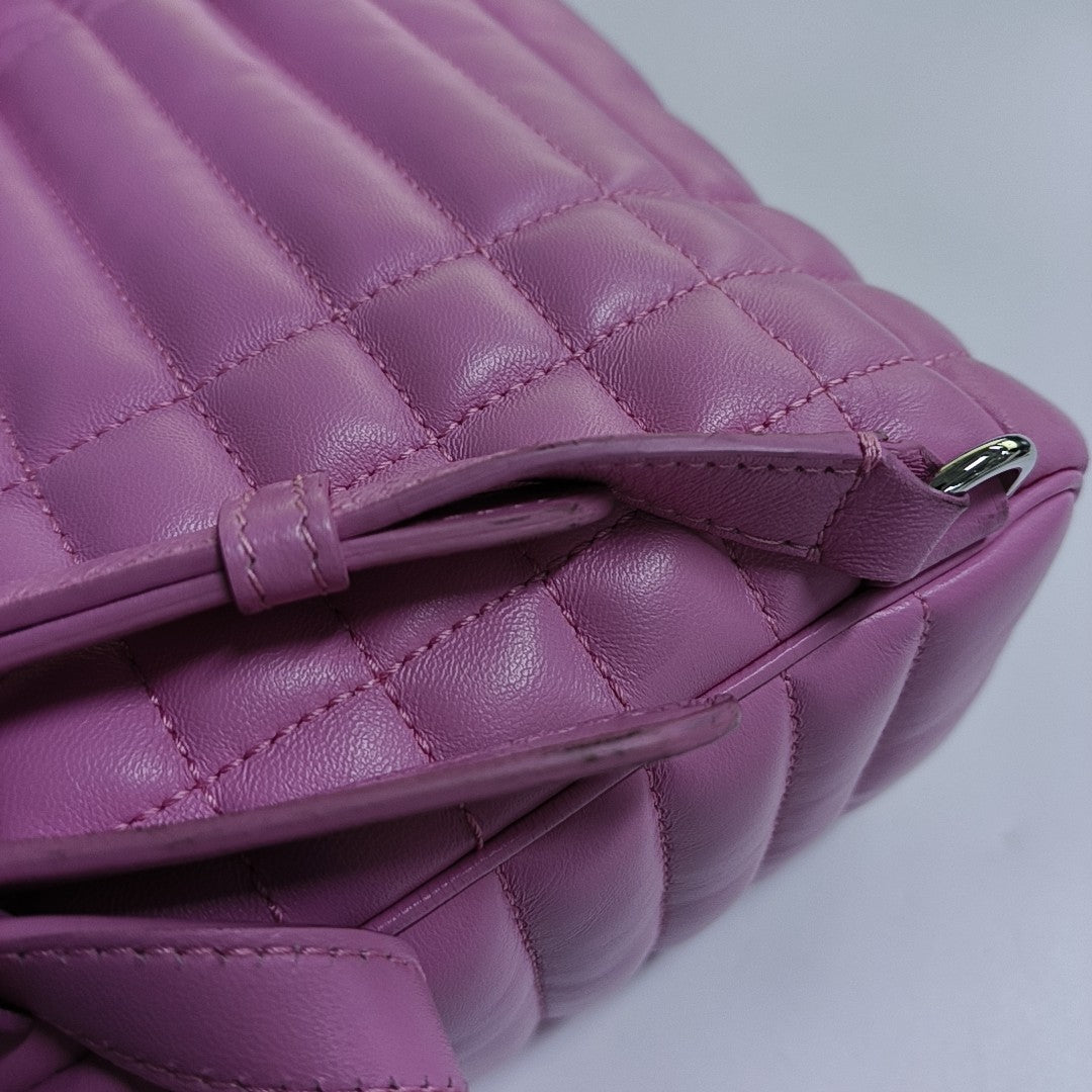 Lola Mini Quilted Lambskin Pink