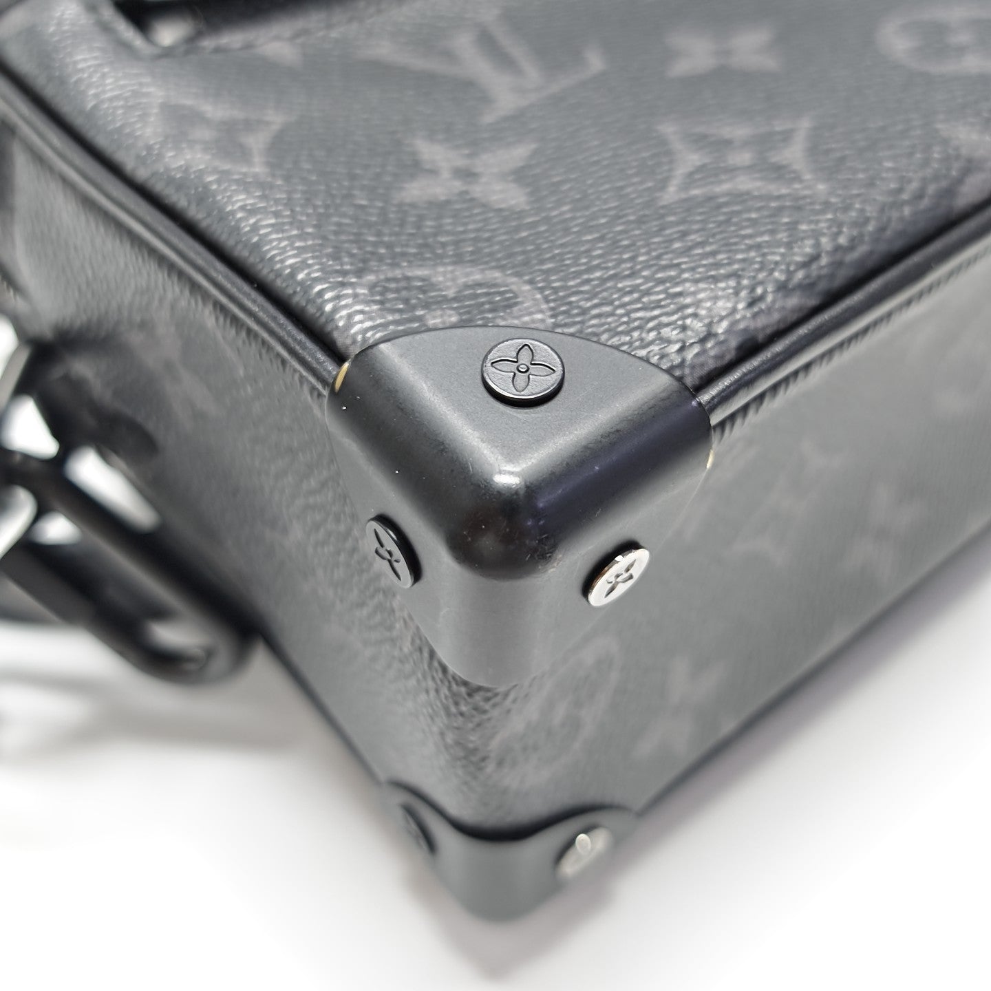 SOFT TRUNK Mini Monogram Coated Canvas Black