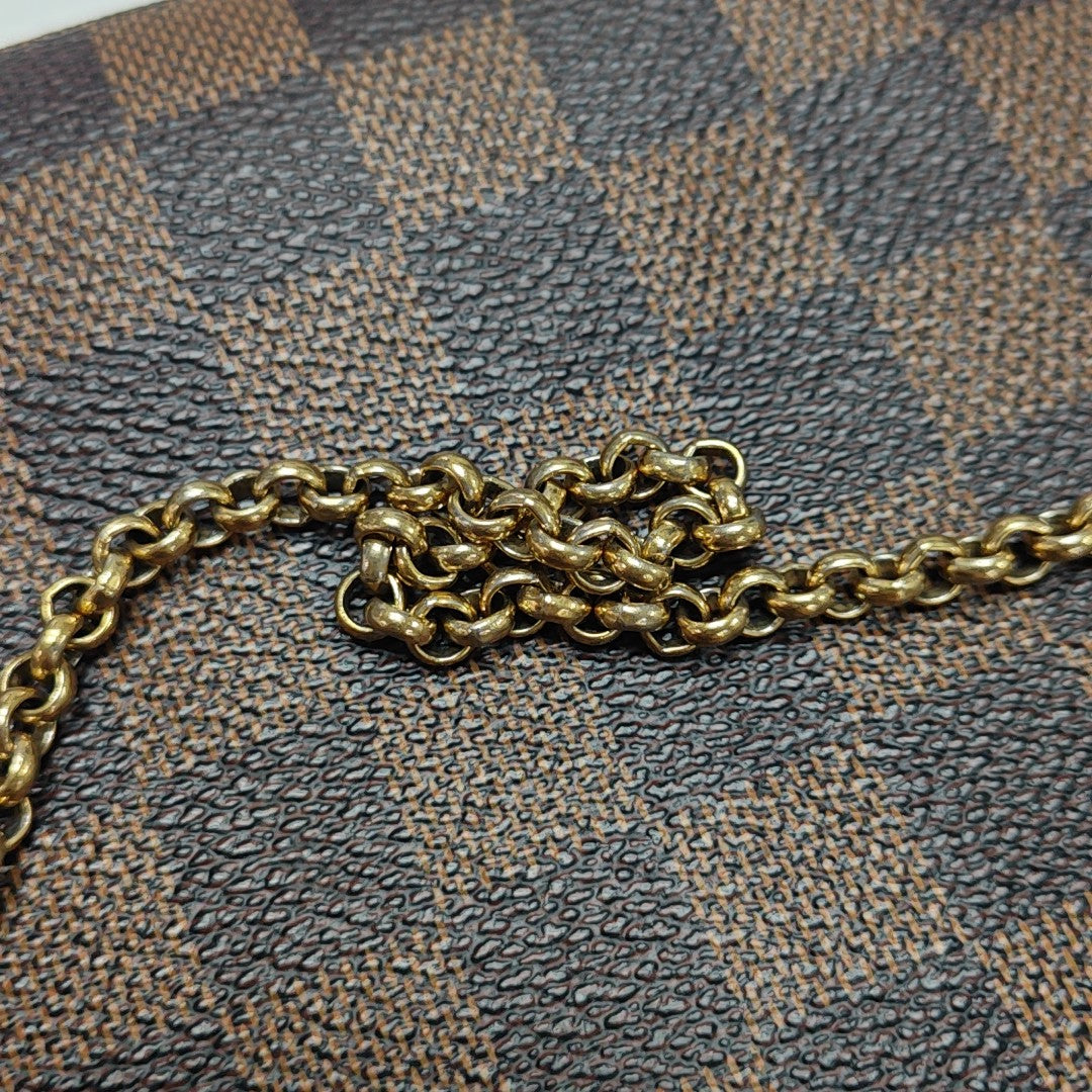 EVA Damier Ebene Coated Canvas Brown