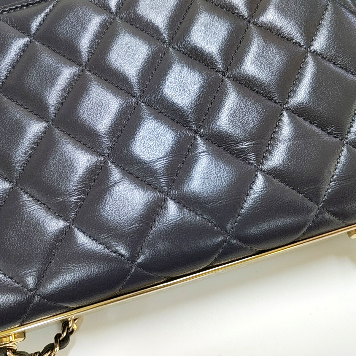 TRENDY CC WOC Quilted Lambskin Gray