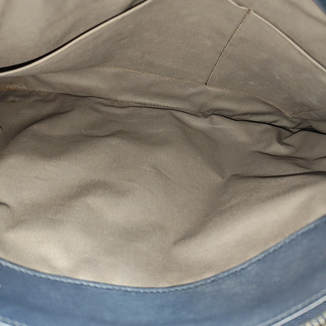 Calfskin Shoulder Bag Blue