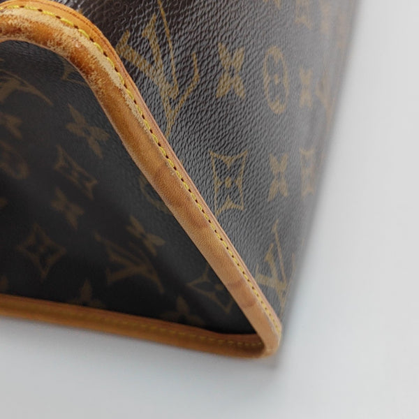 POPINCOURT Monogram Coated Canvas Brown