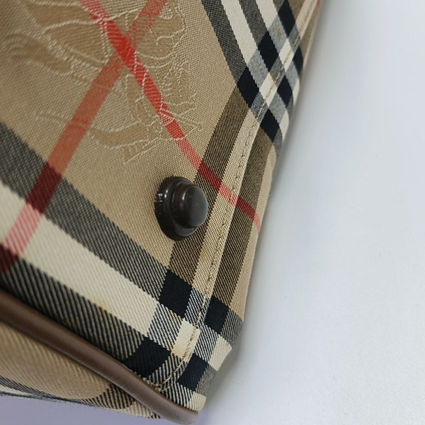 Canvas Top Handle Bag Beige
