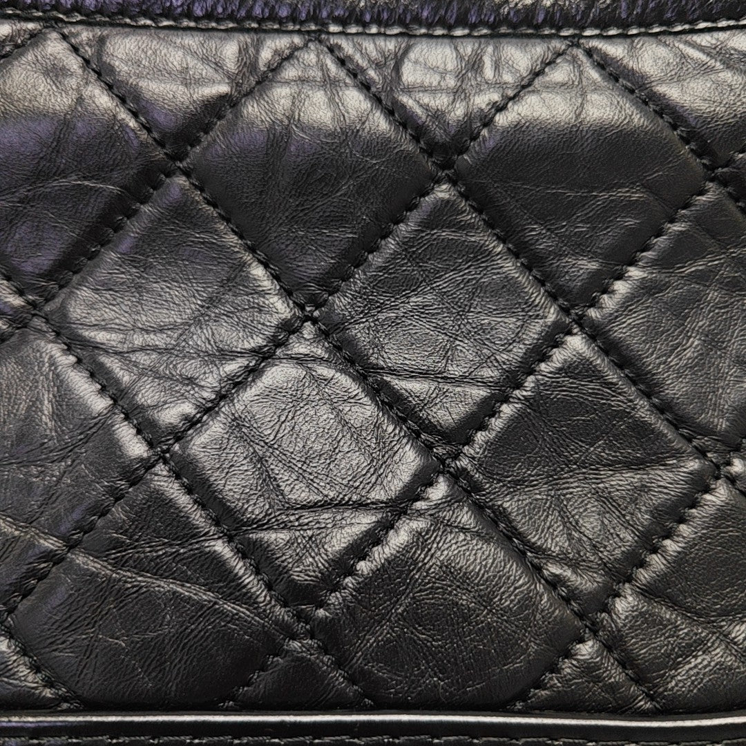 GABRIELLE Small Quilted Calfskin Black