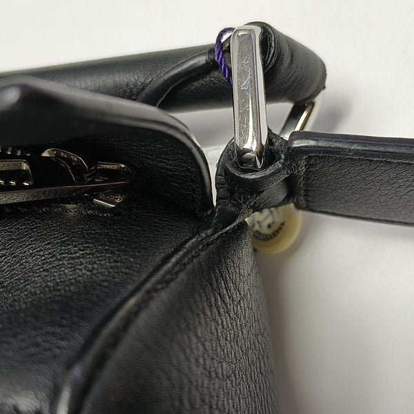 Puzzle Edge Small Calfskin Black