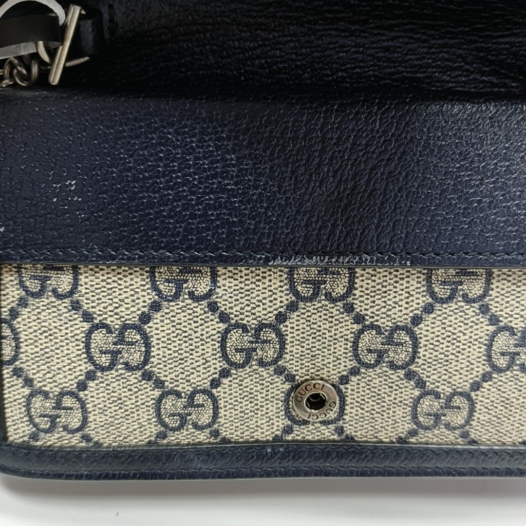Dionysus Super Mini Monogram Coated Canvas Beige
