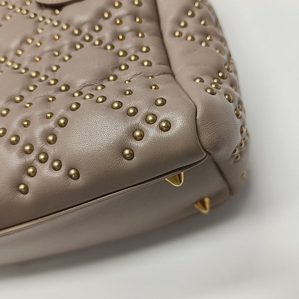 Lady Dior Medium Cannage Lambskin Beige