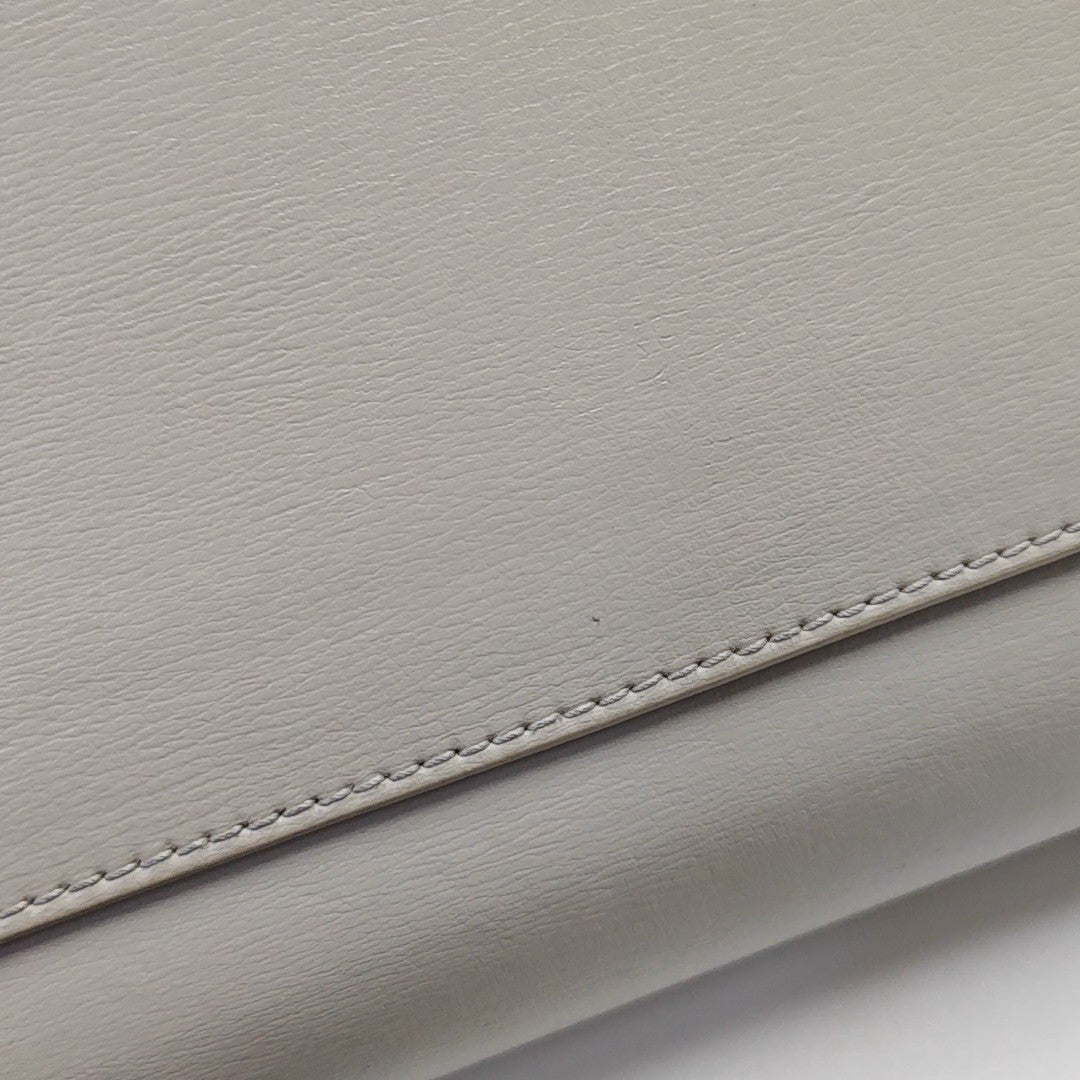 SUNSET Medium Calfskin White