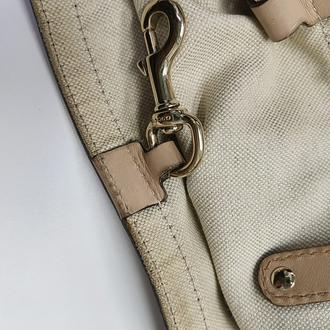 Monogram Canvas Tote Bag Brown