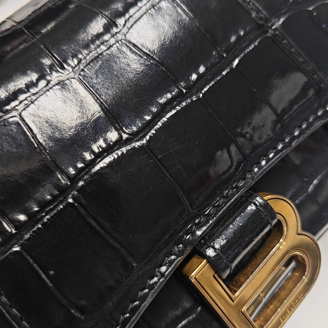 Hourglass XS Calfskin Black