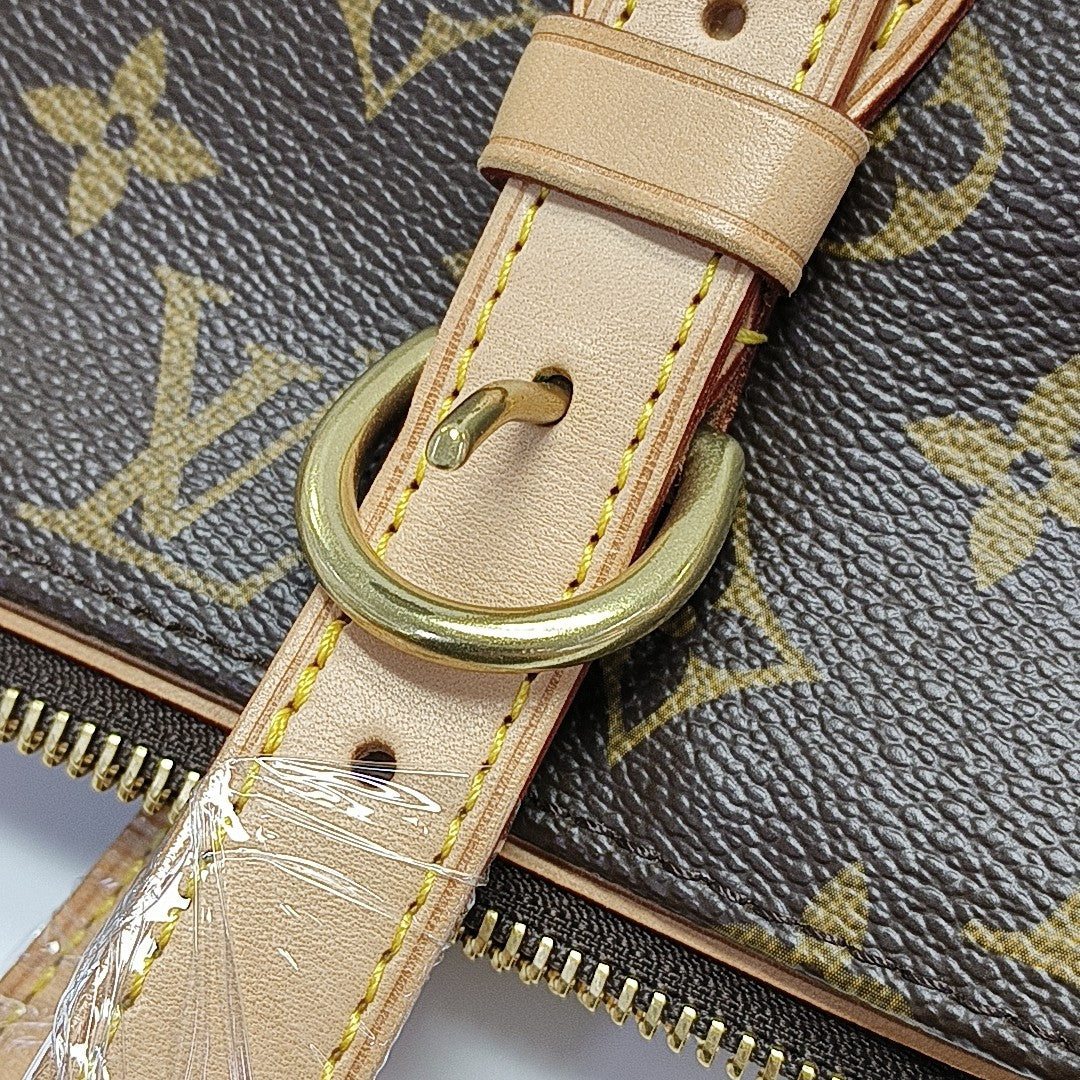 POPINCOURT Monogram Coated Canvas Brown