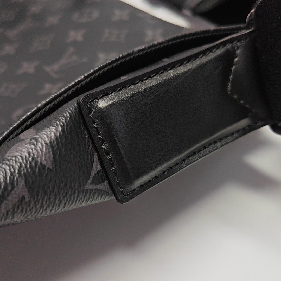 DISTRICT MM Monogram Coated Canvas Black