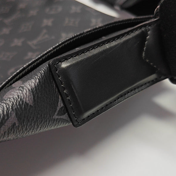 DISTRICT MM Monogram Coated Canvas Black