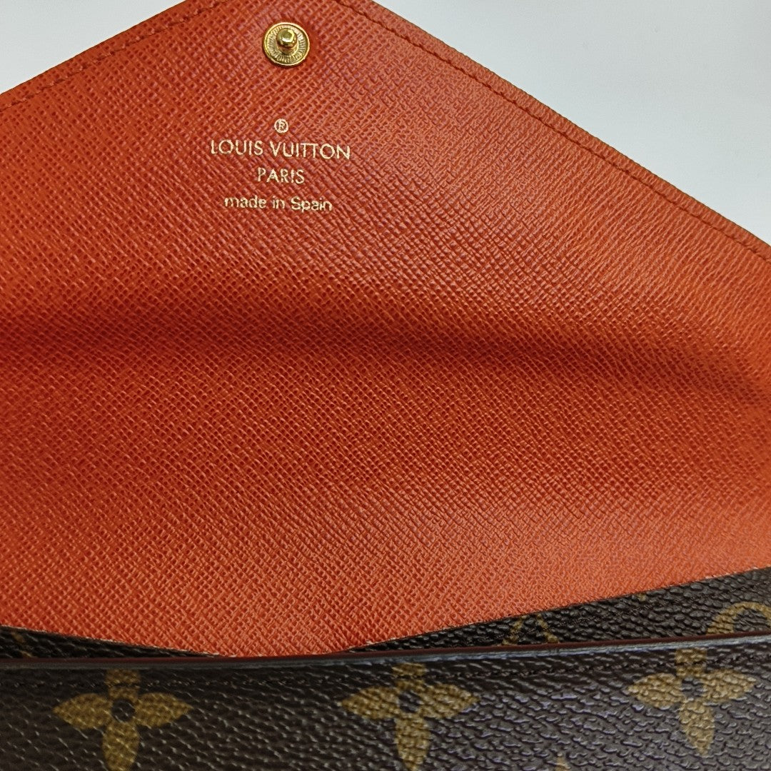 JOSÉPHINE Monogram Coated Canvas Brown Wallet