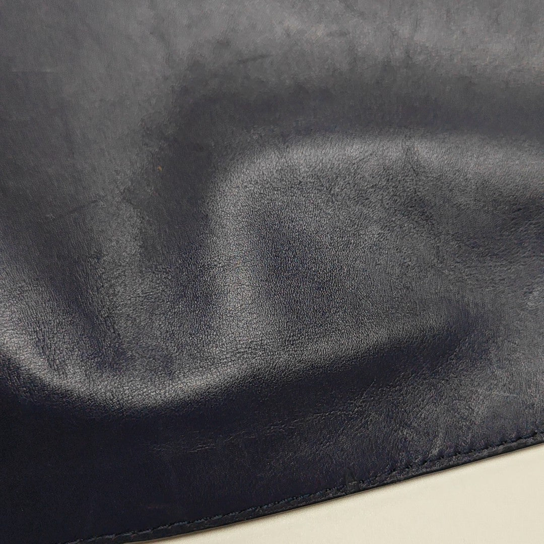 Calfskin Shoulder Bag Blue