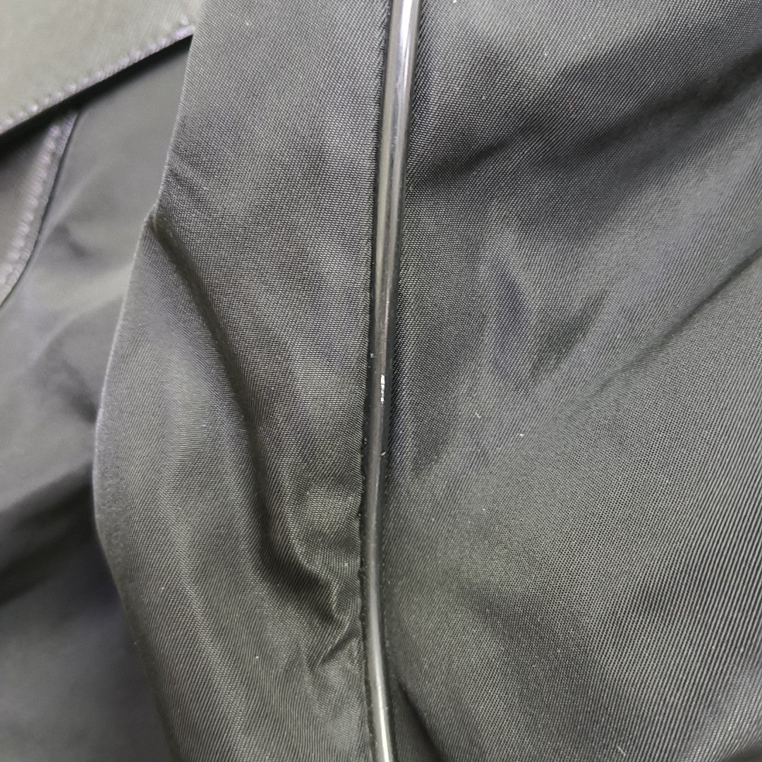 Nylon Top Handle Bag Black
