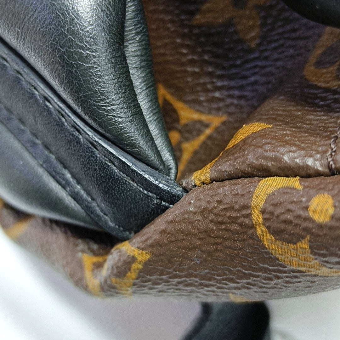 Authenticated pre-owned  PALM SPRINGS PM Monogram Coated Canvas Brown - Backpack at Looply