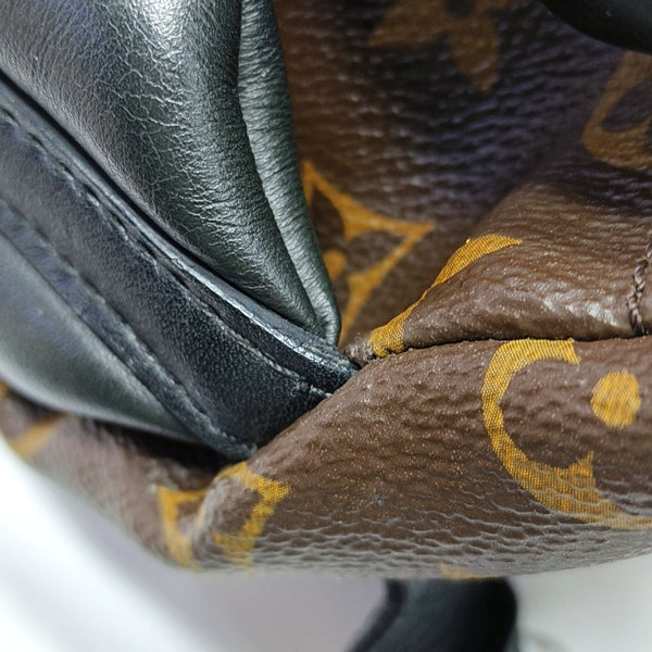Authenticated pre-owned  PALM SPRINGS PM Monogram Coated Canvas Brown - Backpack at Looply