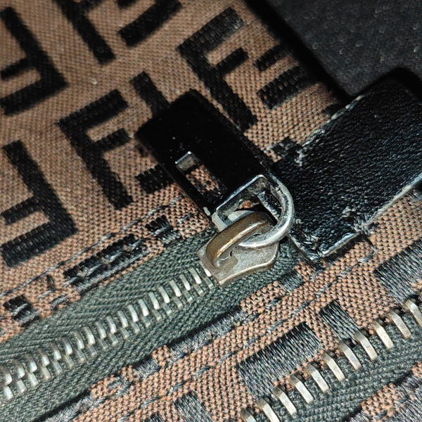 Canvas Top Handle Bag Brown