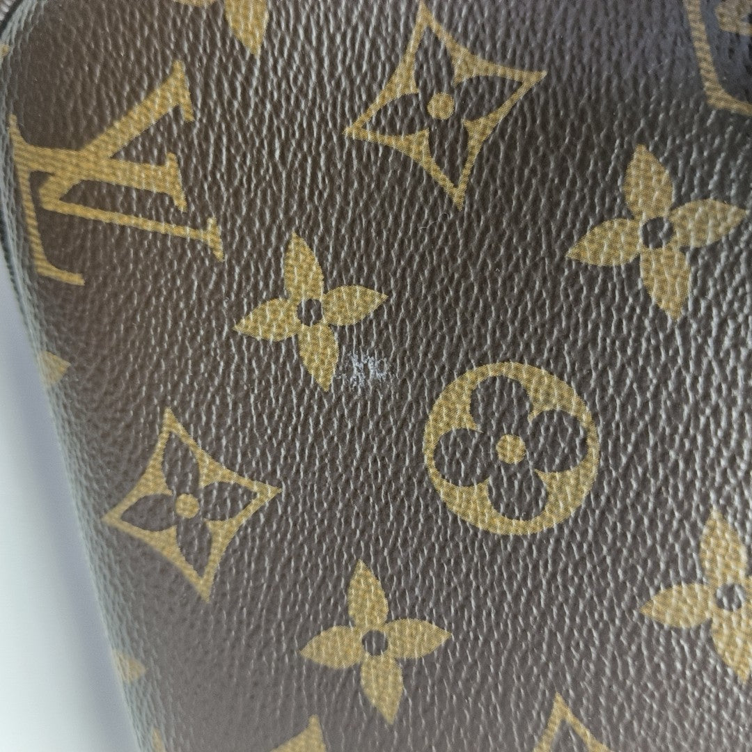 ACCESSOIRES GM Monogram Coated Canvas Brown