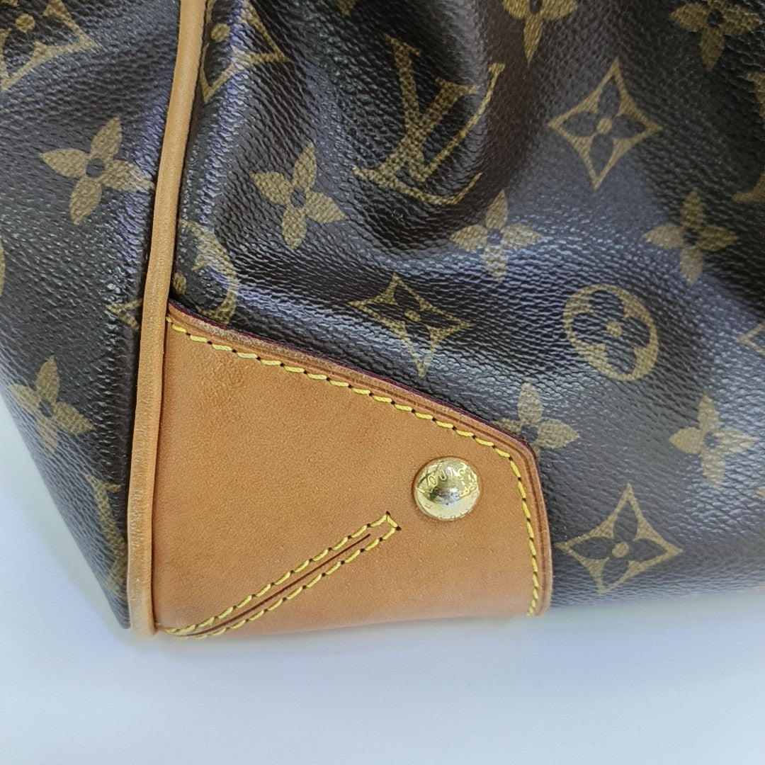 RETIRO NM Monogram Coated Canvas Brown