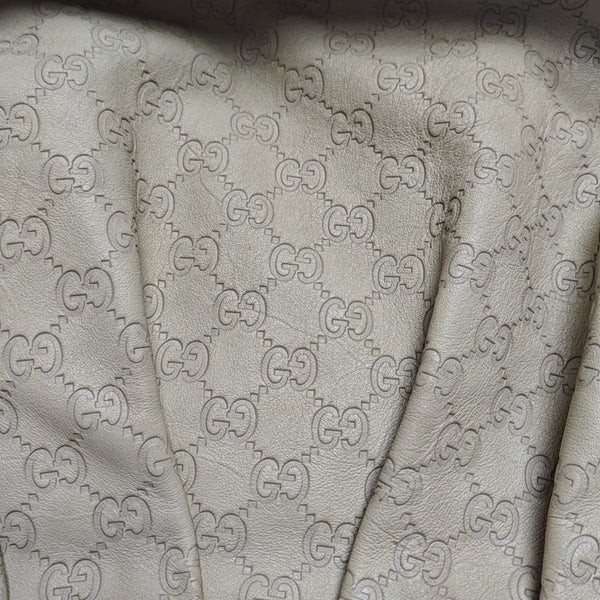 Sukey Monogram Calfskin Beige