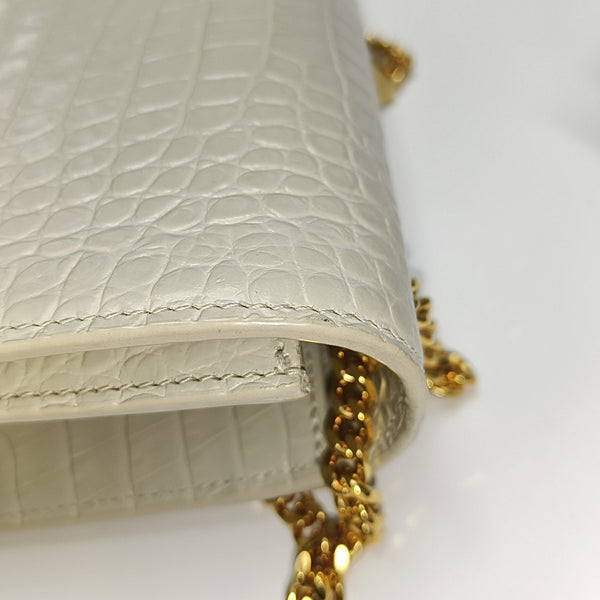 KATE Medium Calfskin White
