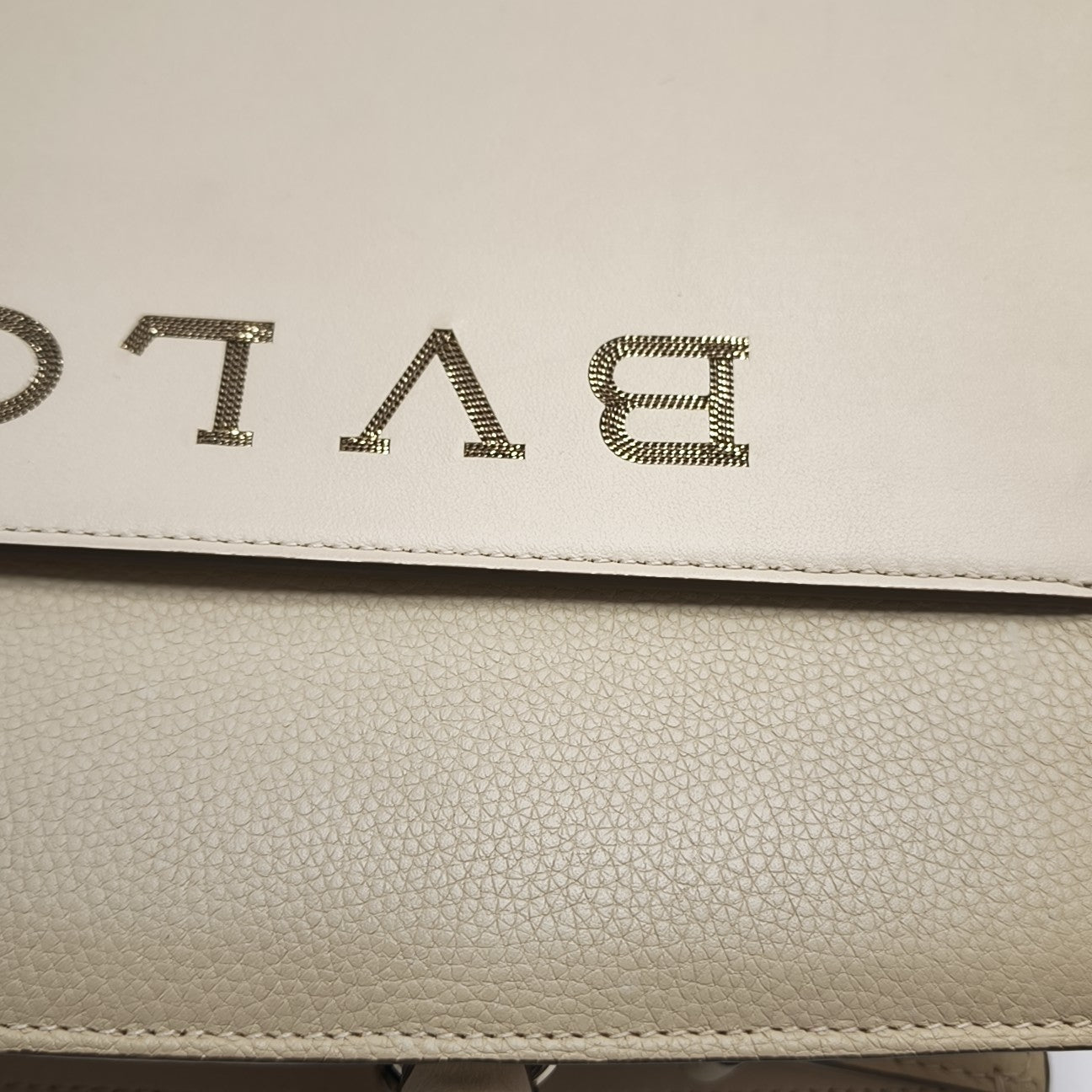 BVLGARI Calfskin Beige