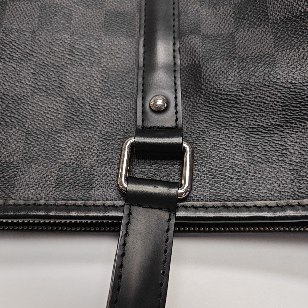 TADAO Damier Graphite Coated Canvas Gray