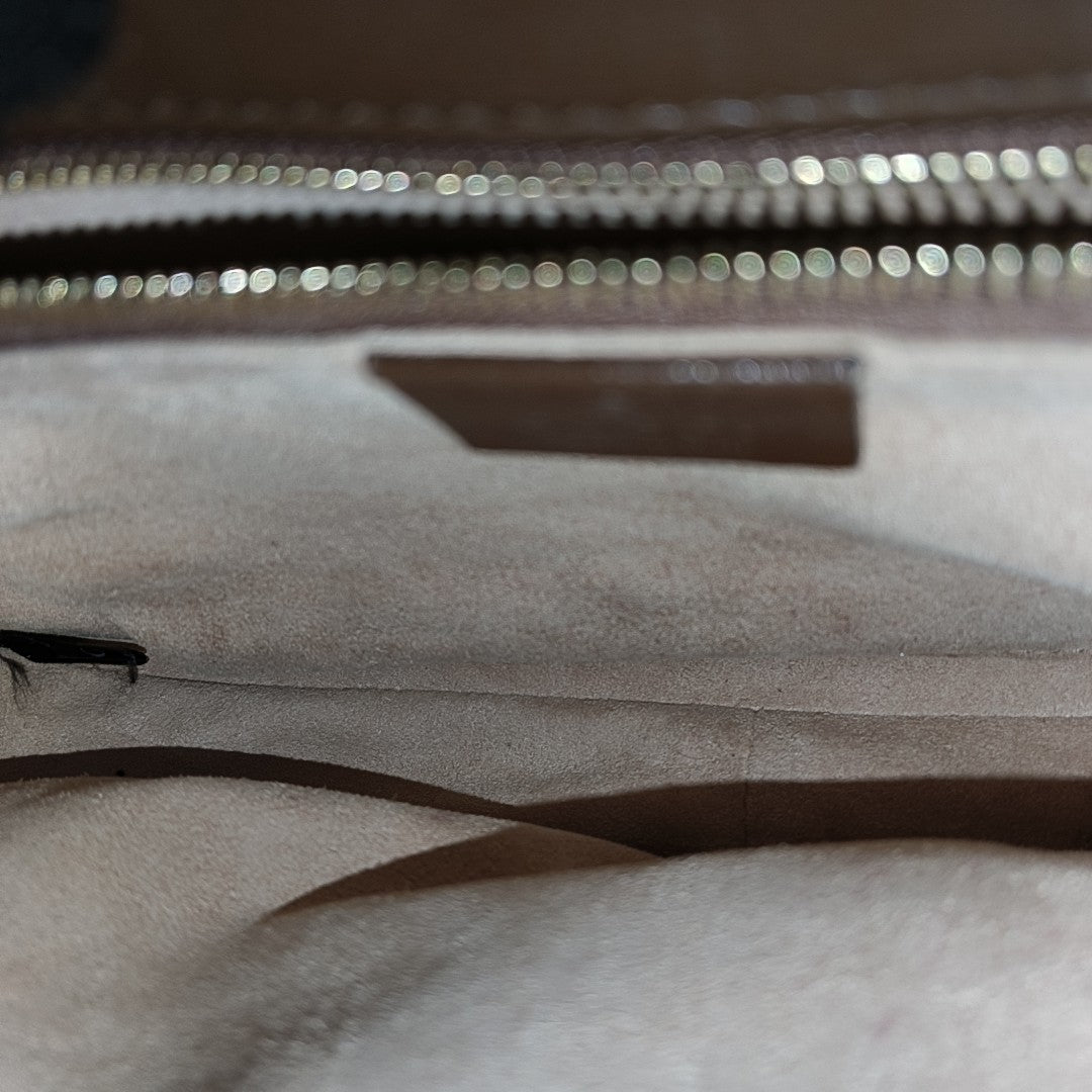 Horsebit 1955 Medium Monogram Coated Canvas Beige