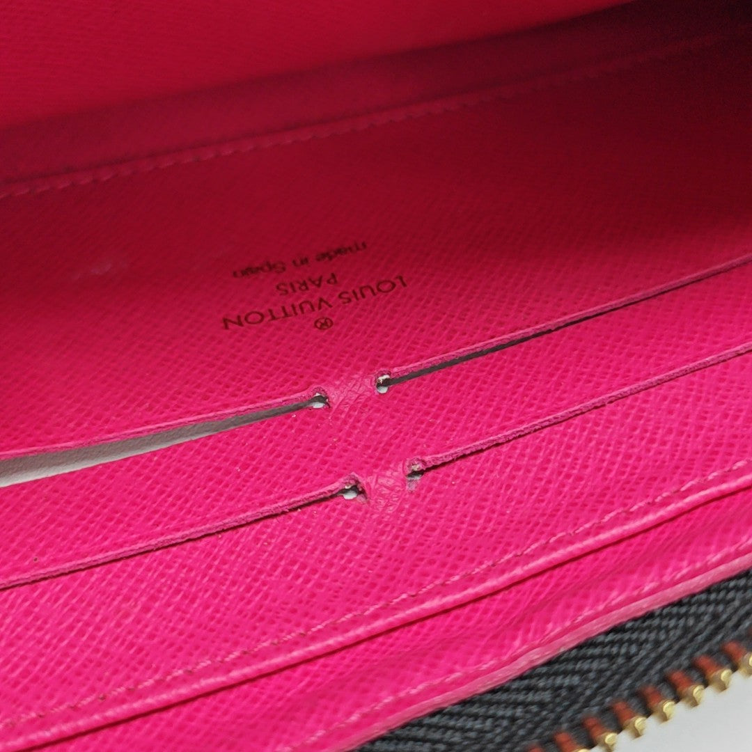LV × TM ZIPPY Monogram Coated Canvas Black Wallet