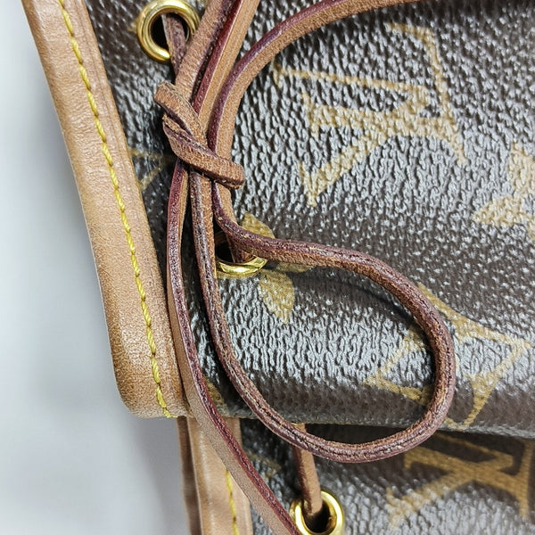 NÉONOÉ Nano Monogram Coated Canvas Brown