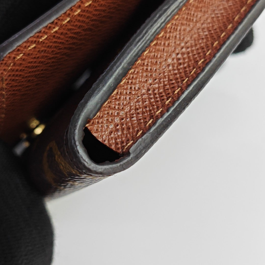ENVELOPPE Monogram Coated Canvas Brown Card Holder