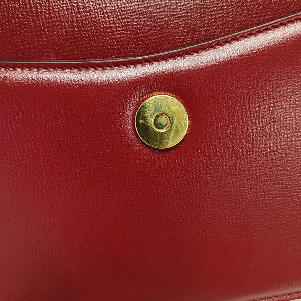 GG Ring Small Calfskin Red