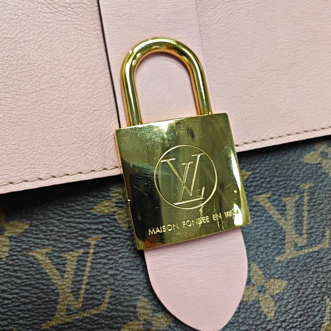 Authenticated pre-owned  LOCKY BB Monogram Coated Canvas Pink - Shoulder Bag at Looply