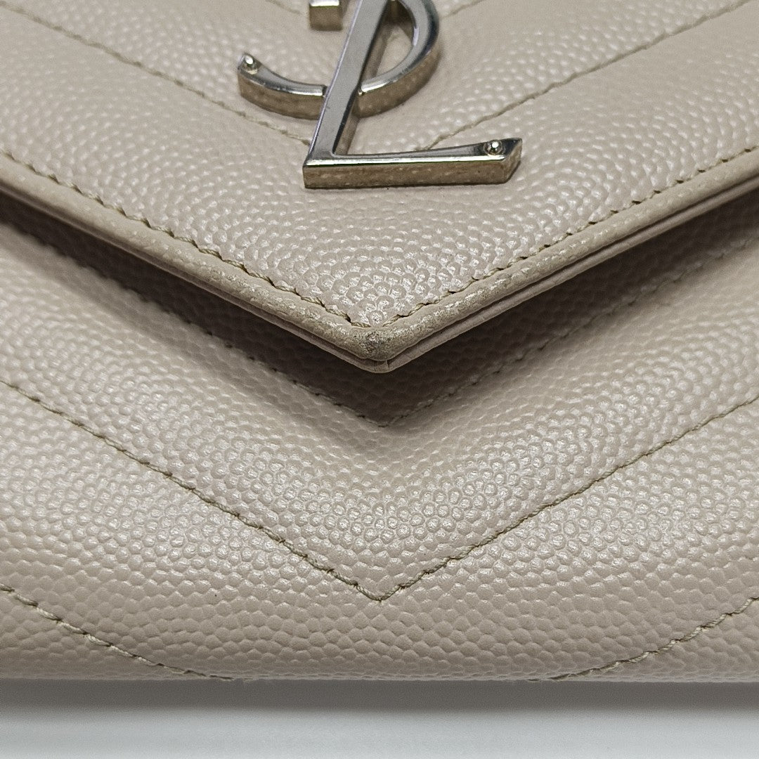 MONOGRAM Chevron Calfskin Pink