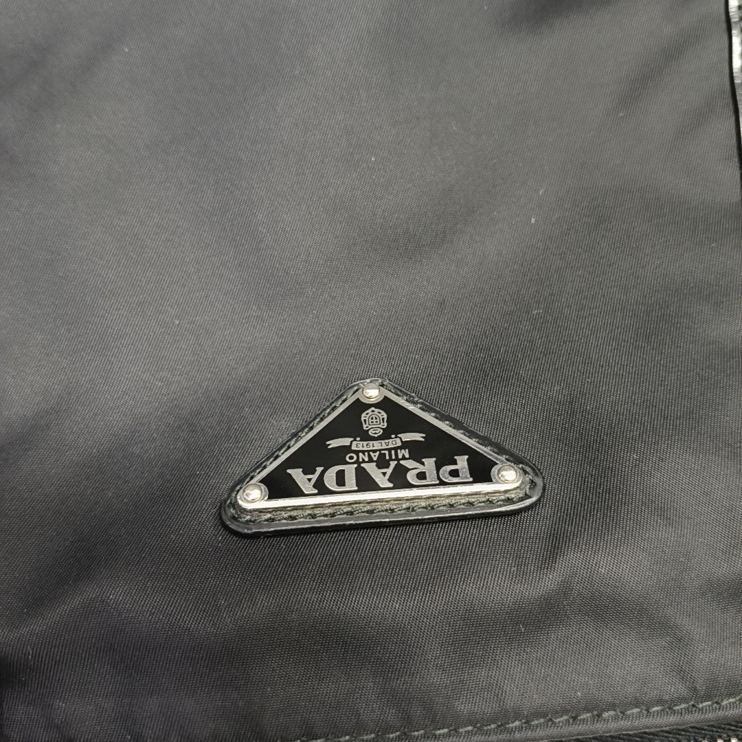 Nylon Shoulder Bag Black