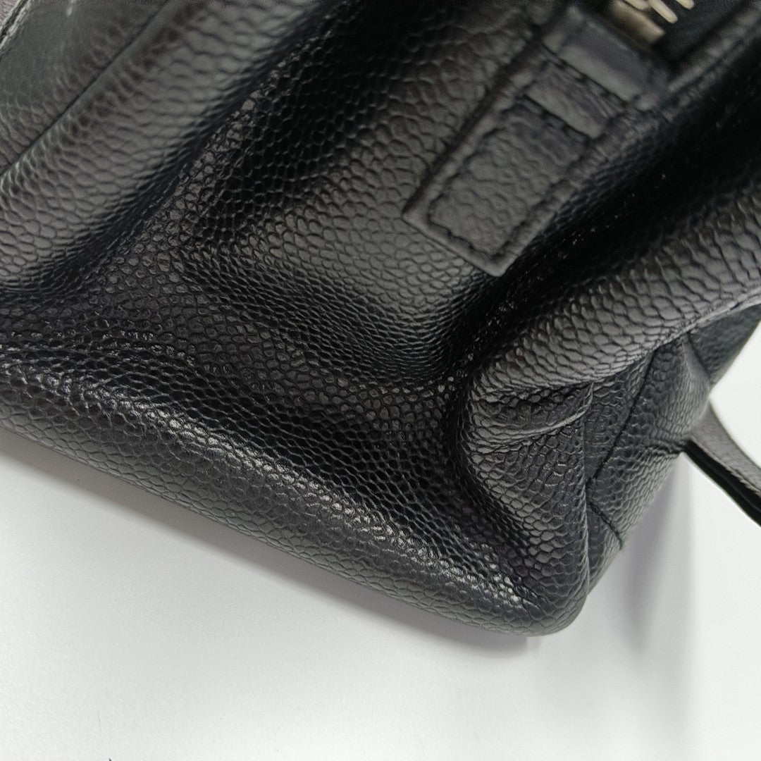 CC TIMELESS SOFT Quilted Grained Calfskin Black