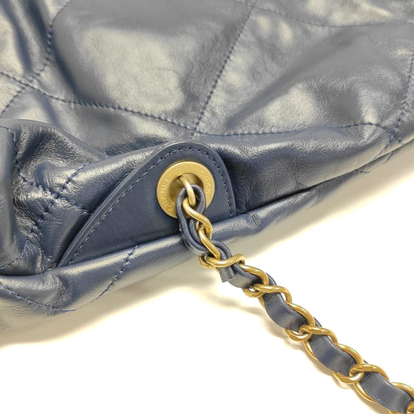 CHANEL 22 Small Quilted Calfskin Blue