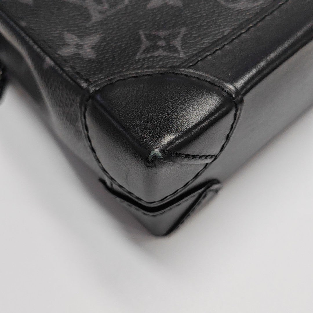 STEAMER Extra Small Monogram Coated Canvas Black