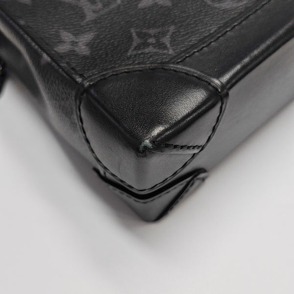 STEAMER Extra Small Monogram Coated Canvas Black