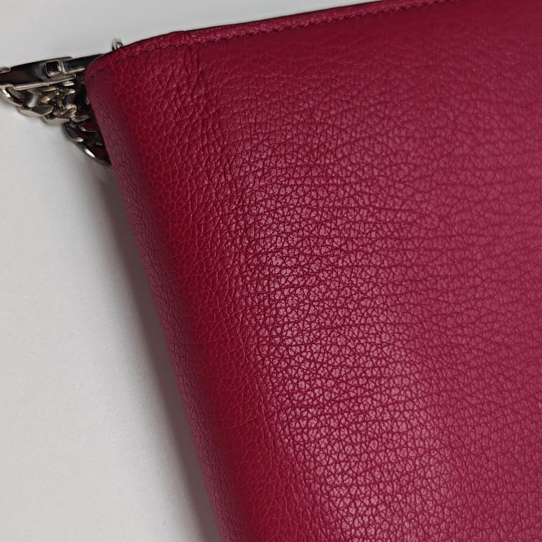 Calfskin Shoulder Bag Red