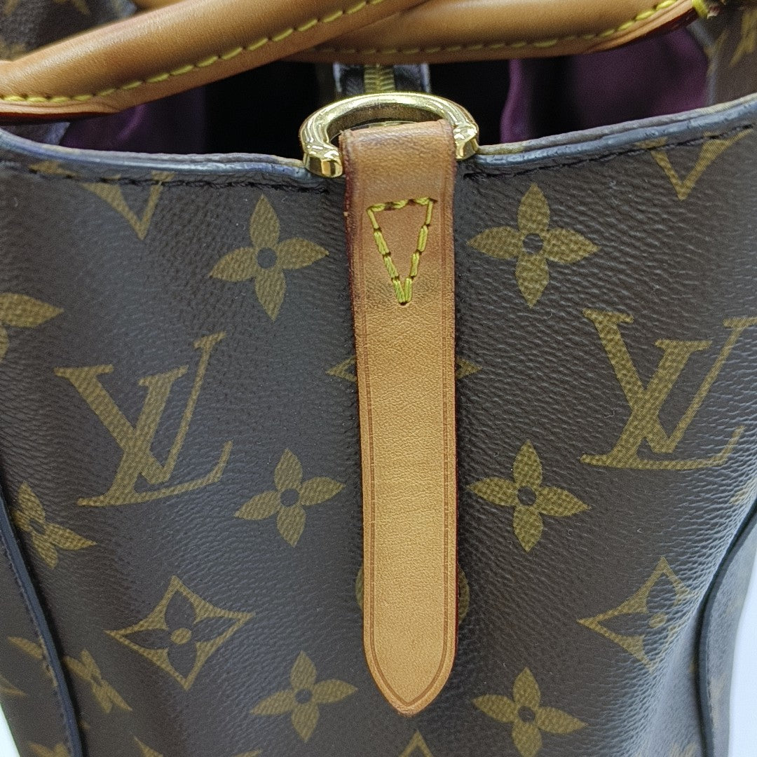 MONTAIGNE Monogram Coated Canvas Brown