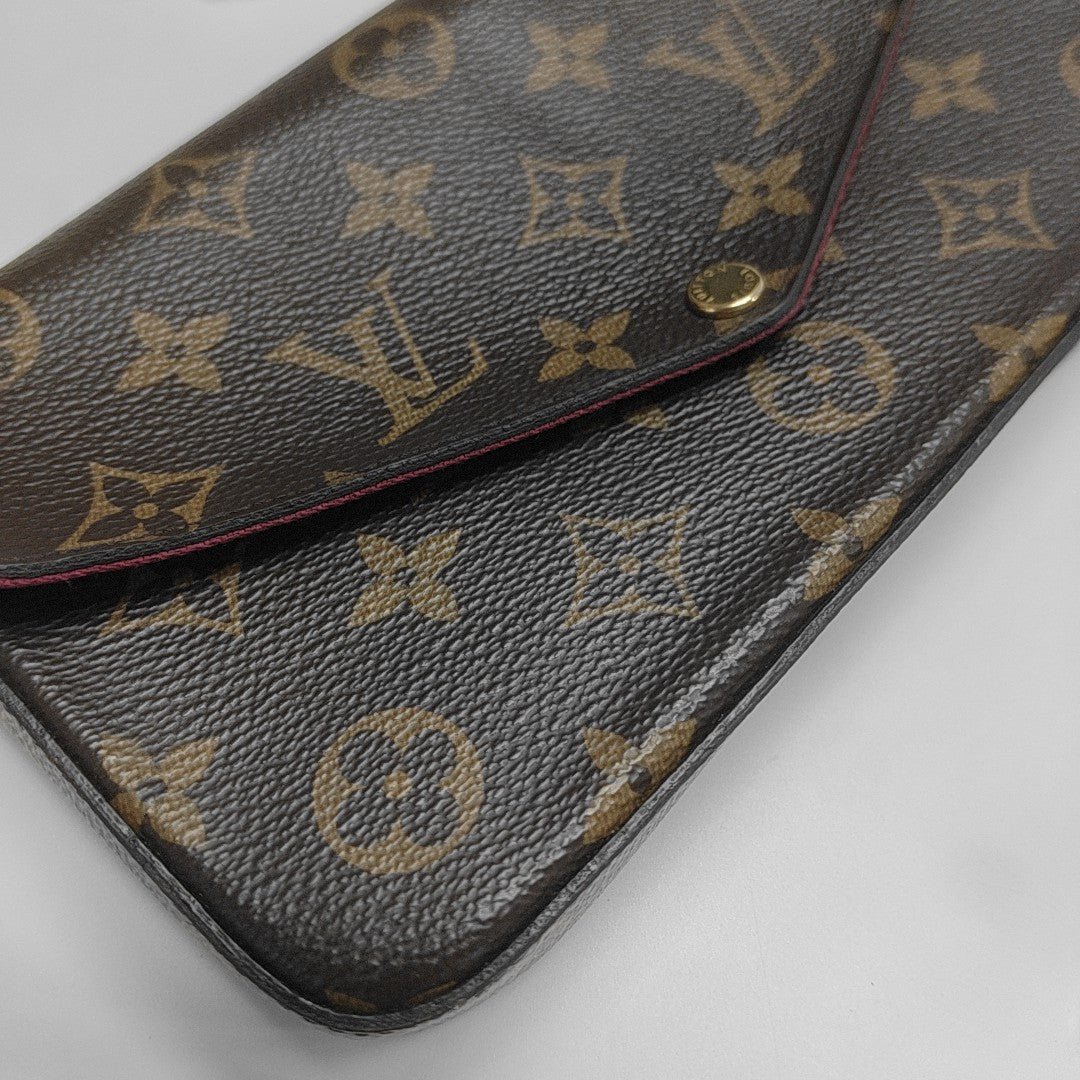 FÉLICIE Monogram Coated Canvas Brown
