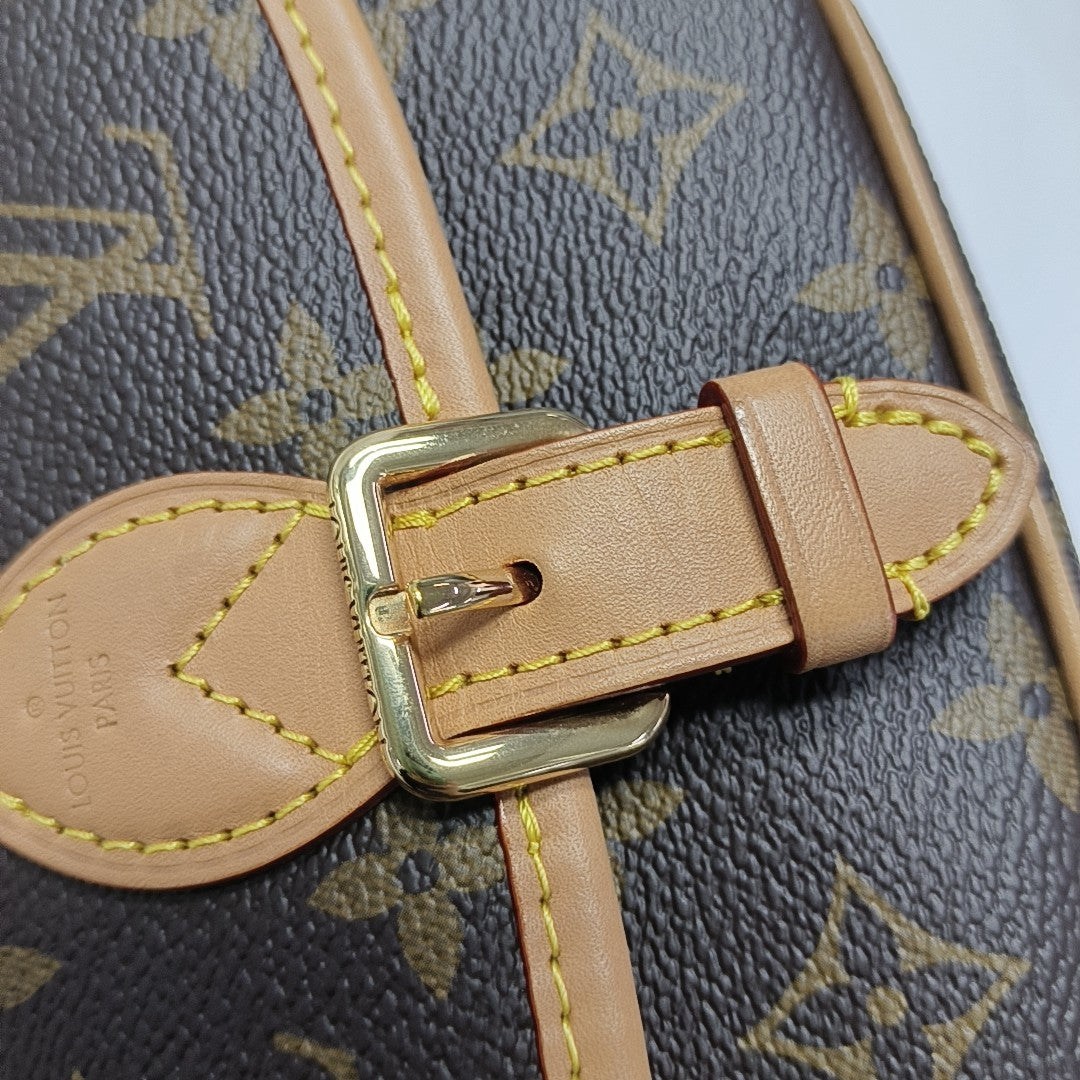 DIANE Nano Monogram Coated Canvas Brown