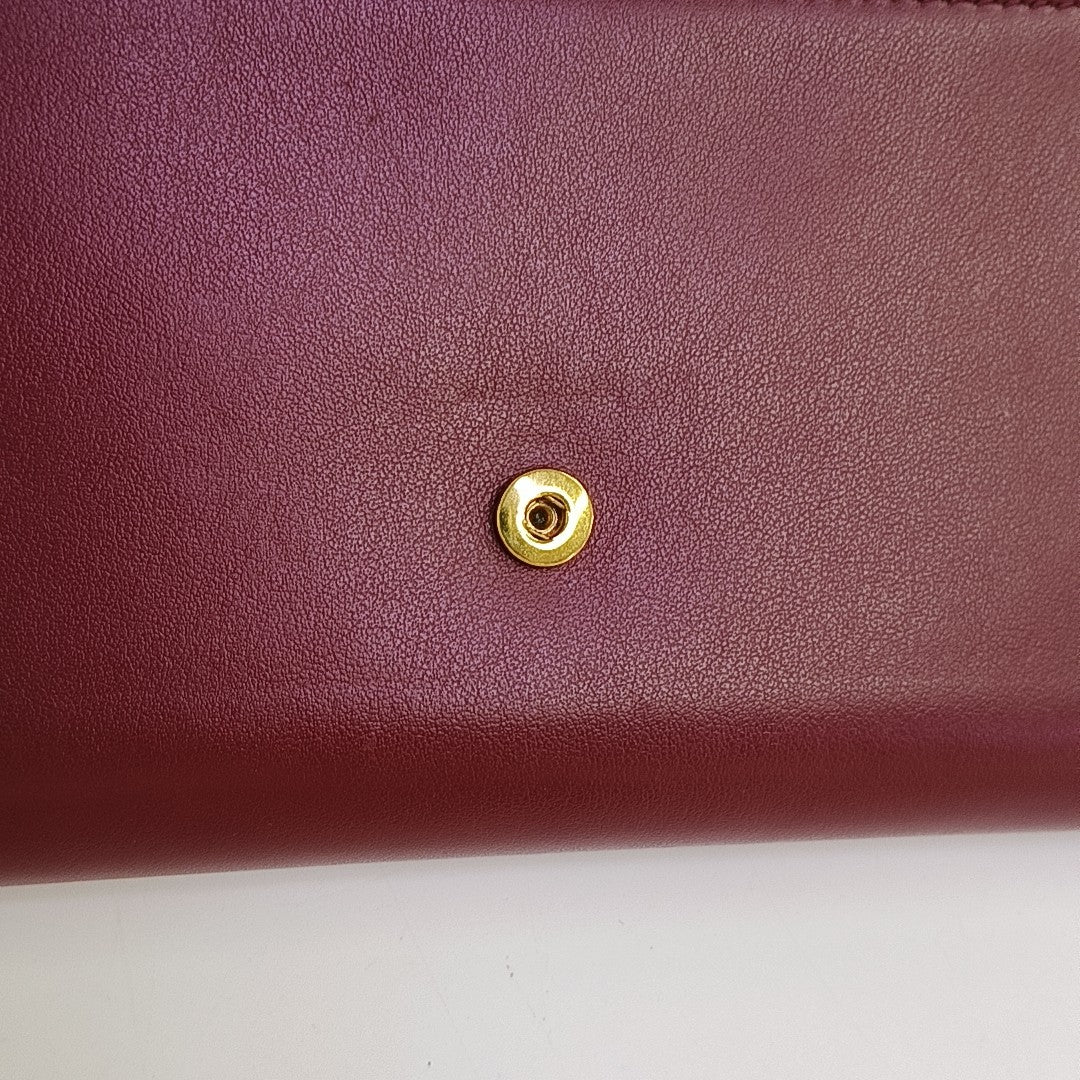 Calfskin Shoulder Bag Red