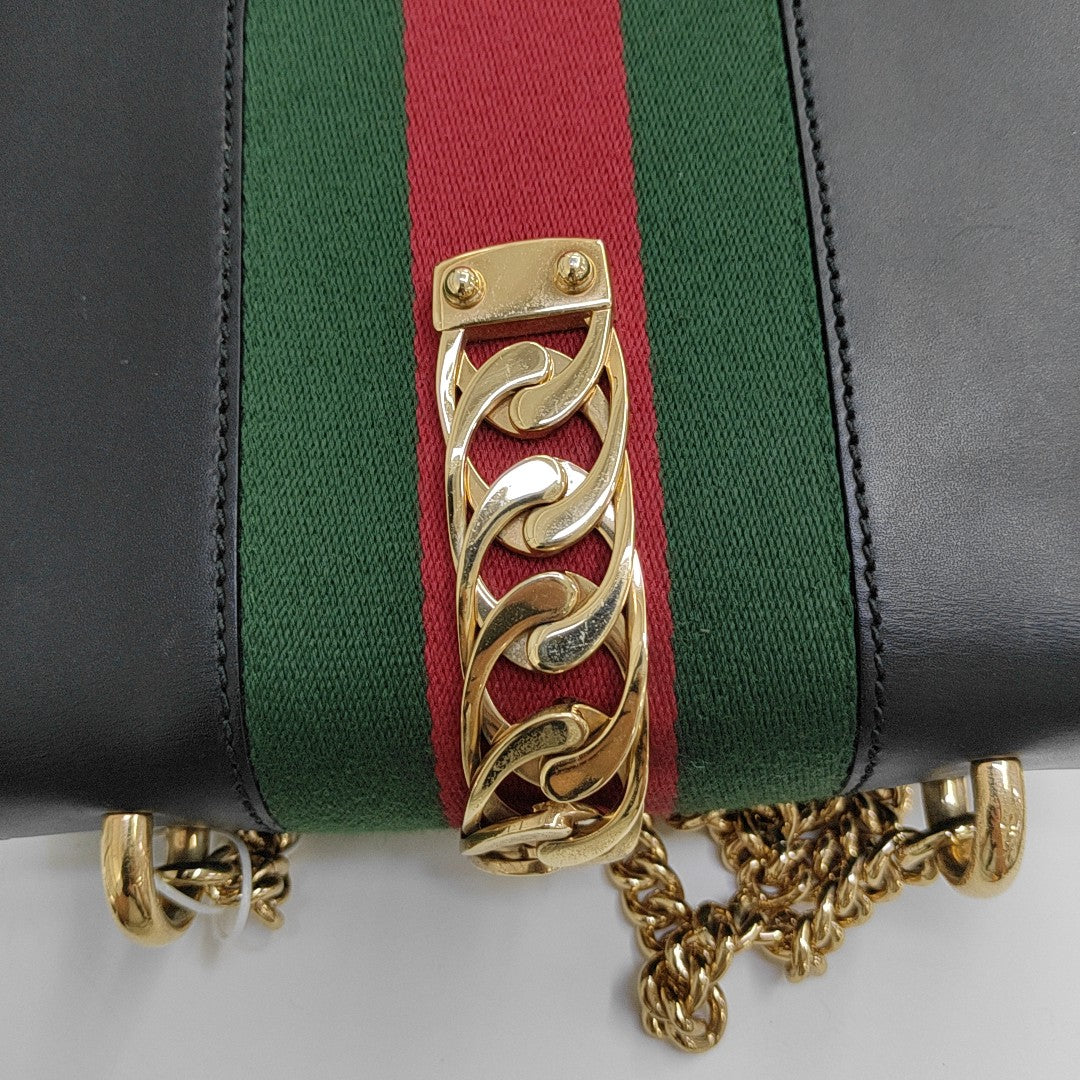 Sylvie Mini Calfskin Black