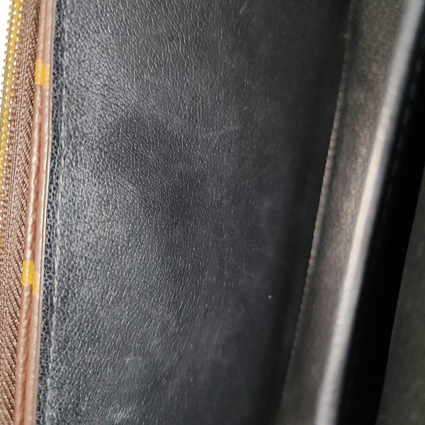 MARCEAU Monogram Coated Canvas Brown